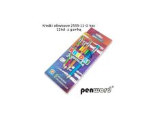 KREDKI 12 KOL Z GUMKA 3324
