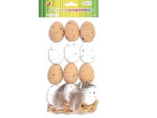 JAJKA DEKORACYJNE STYROPIAN. 12SZT 4765