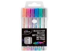 DLUGOPISY ZELOWE 6KOL METALICZNE 6776