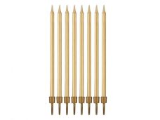 SWIECZKI URODZINOWE ZLOTE 8SZT. 9939