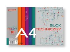 BLOK TECHNICZNY A4 KOLOR 180G 3314