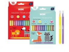 MAZAKI TROJKATNE 12KOL. BEBE KIDS 9905