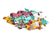 NAKLEJKI Z PIANKI PVC66 JEDNOROZCE 8460