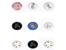 TALERZYK PAPIER 227MM 8SZT MIX